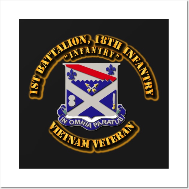 1st Battalion, 18th Infantry w Txt Wall Art by twix123844